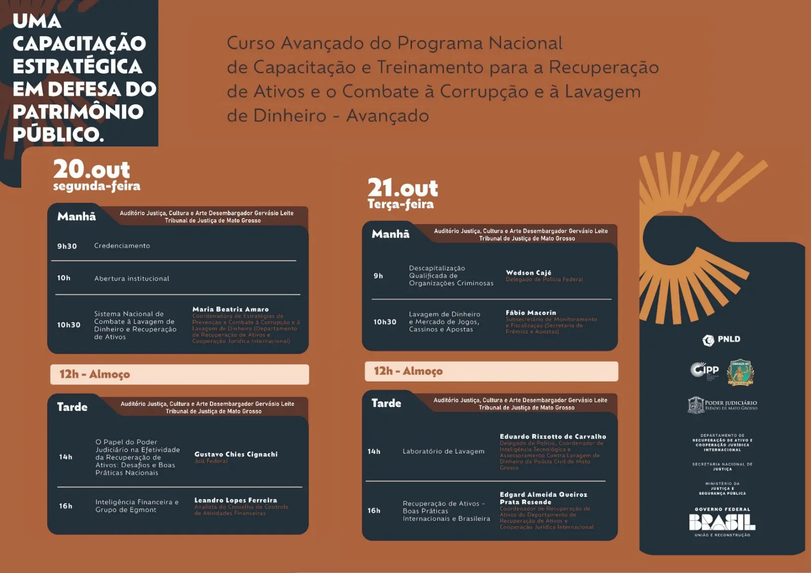 Programa Nacional de Capacitação e Treinamento para a Recuperação de Ativos e o Combate à Corrupção e à Lavagem de Dinheiro – Avançado