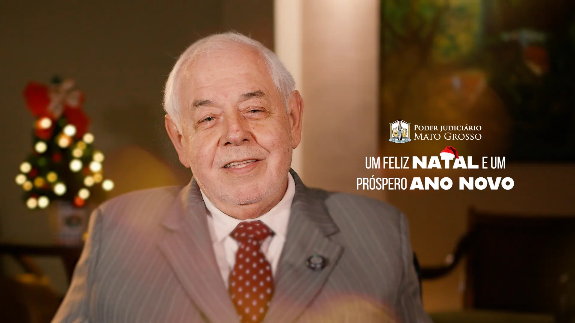 Presidente do TJMT, desembargador José Zuquim Nogueira, deseja boas festas