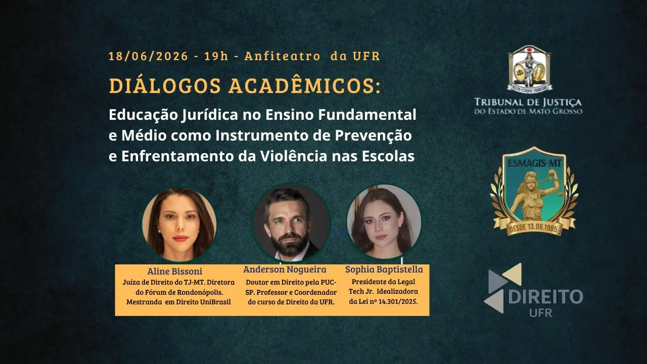 Cartaz digital verde-escuro do evento 