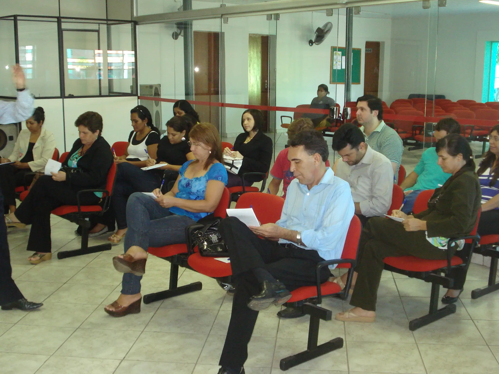 servidores da comarca de poconé em dia de curso