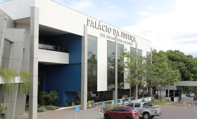 Fachada do Tribunal de Justiça de Mato Grosso em fotografia de arquivo